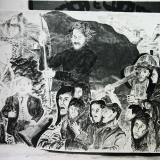 Il murales al Circolo Musica e Cultura di Cinisi